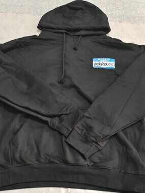 Vetements Black Printed Hoodie